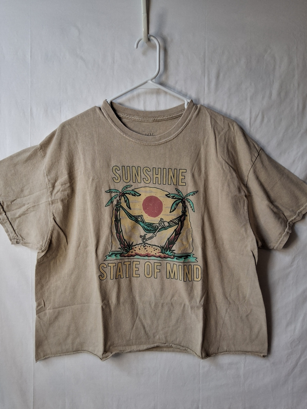 Sunshine State of Mind Graphic Tee - Beige